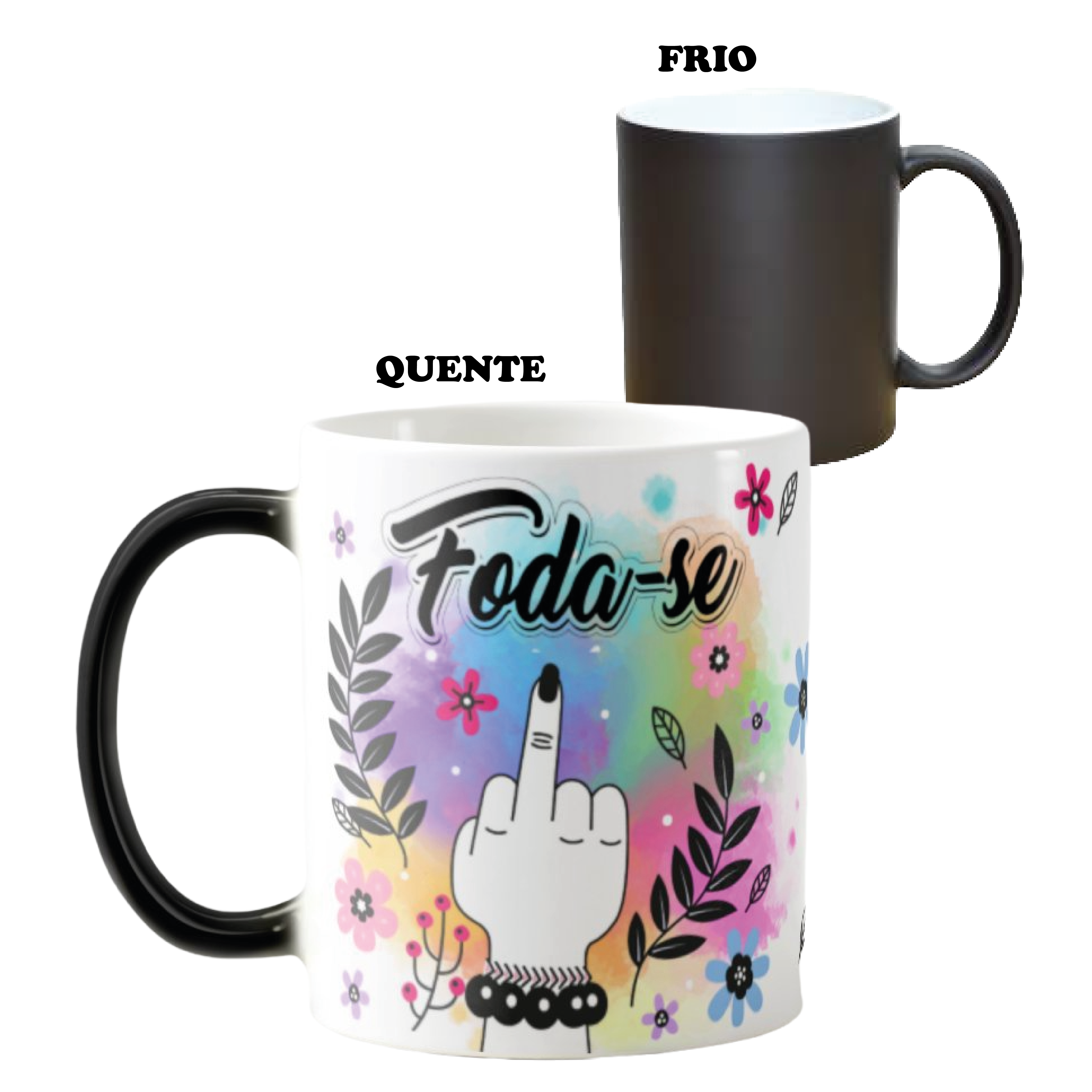 Caneca Mágica Presente Divertido Personalizado - Foda-se - Outros (Foda-se)