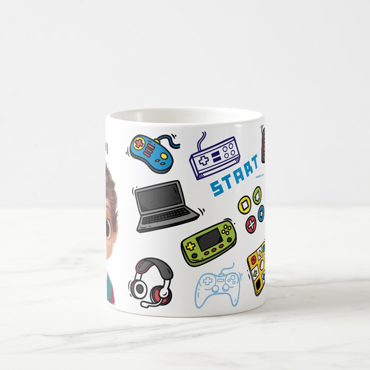 Caneca Profissão Gamer Presente Personalizada Com Avatar