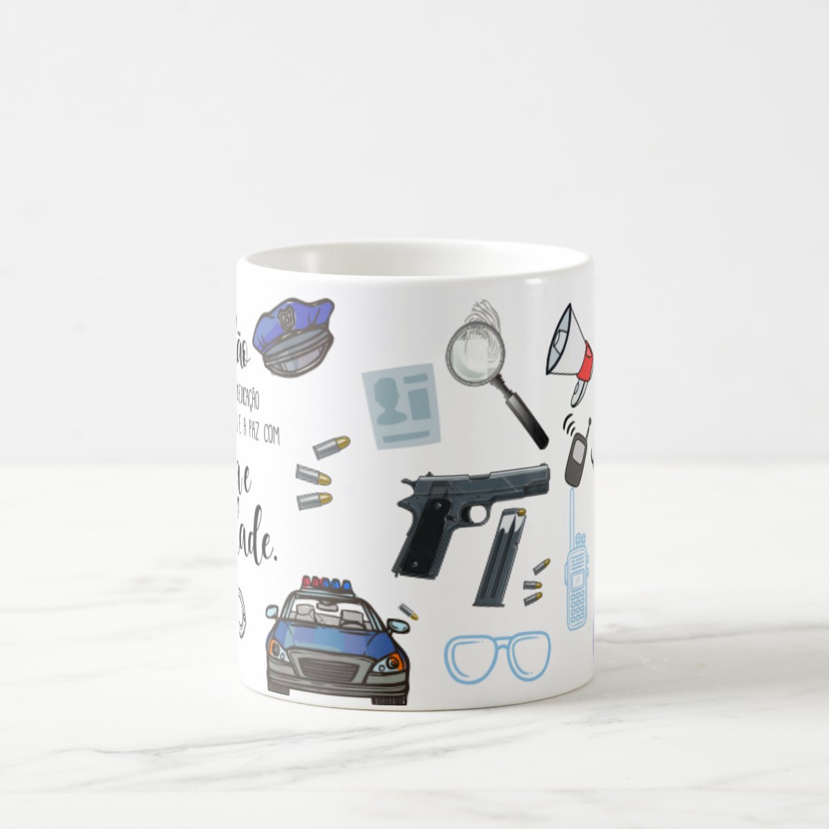 Caneca Profissão Presente Profissionais Polícia - Policial