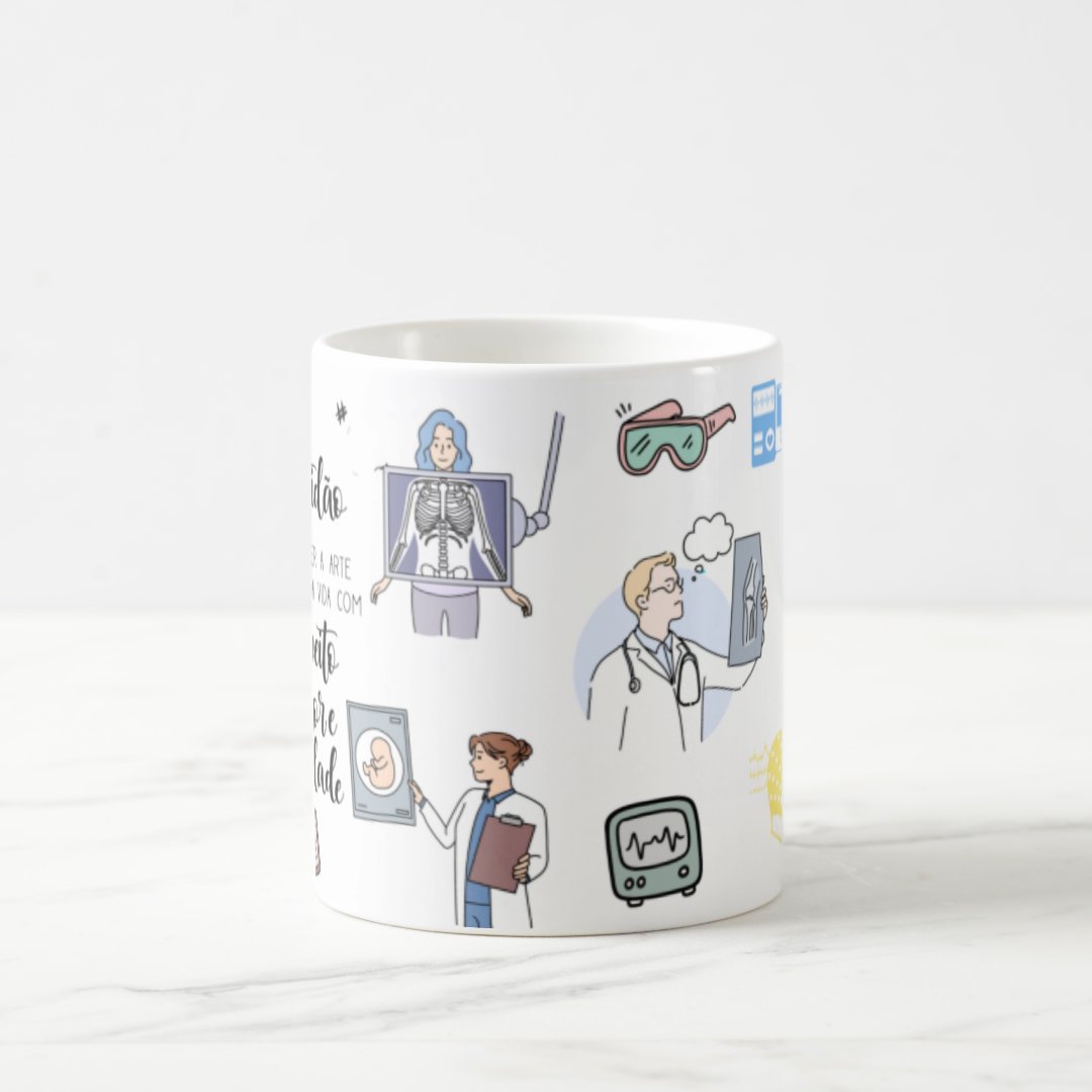 Caneca Presente Personalizado Medicina Formatura Radiologia