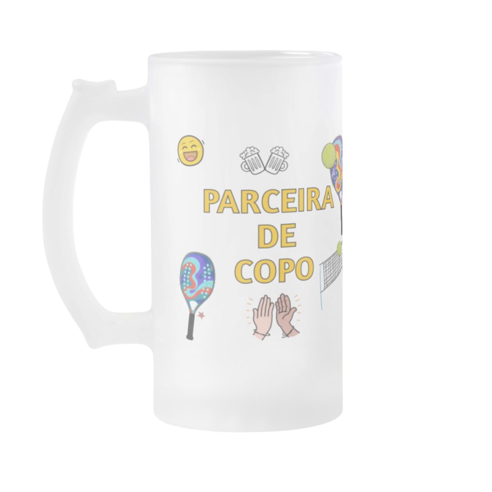 Copo de Cerveja Presente Criativo Amiga Parceira Beachtennis