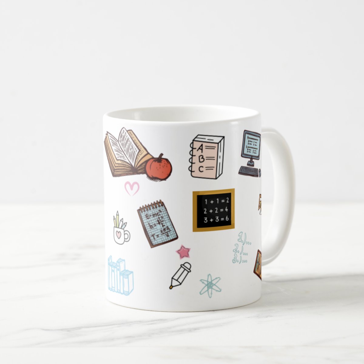 Caneca Personalizada Profissão de Pedagogia Símbolo com Nome