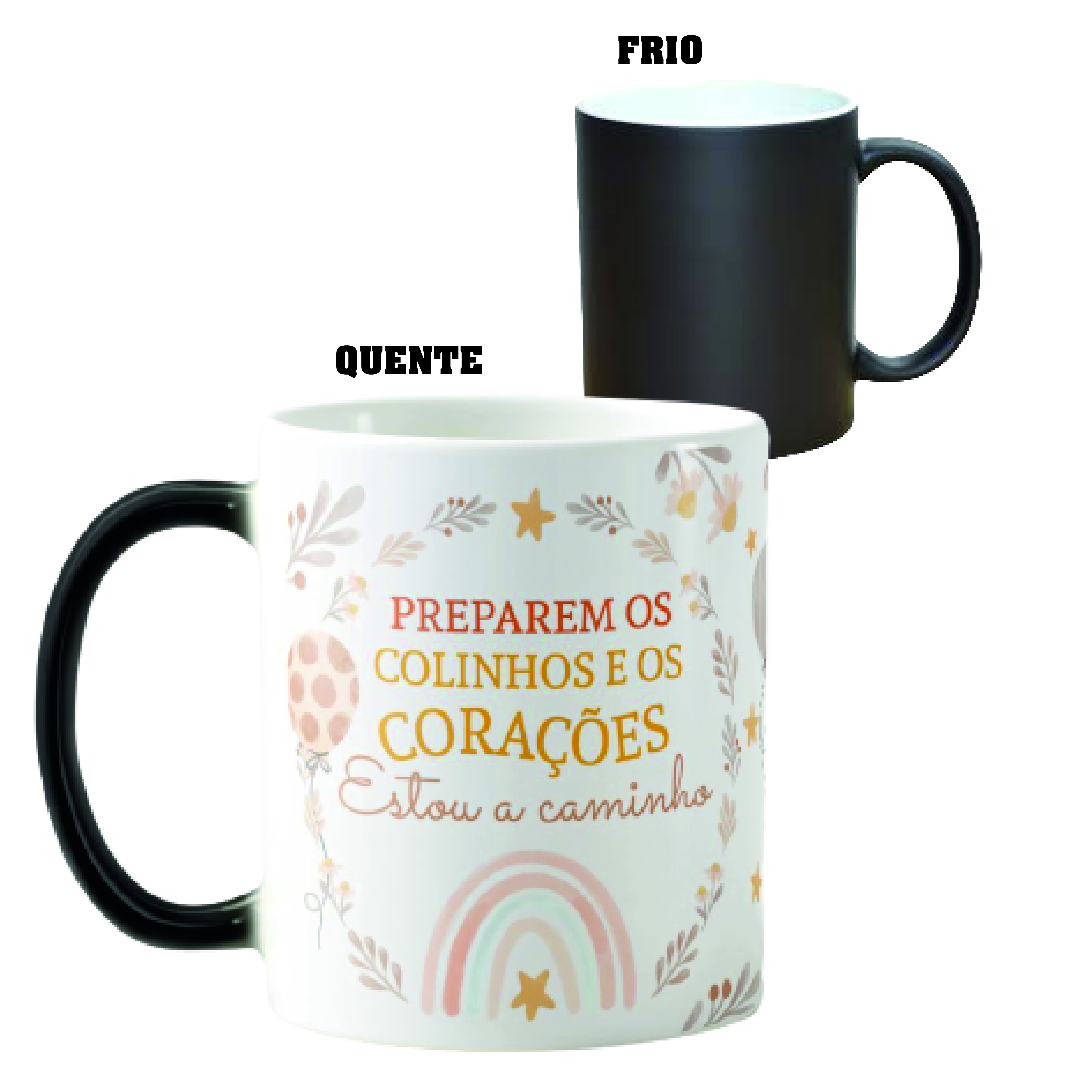 Caneca Mágica Presente Criativo para Contar Gravidez