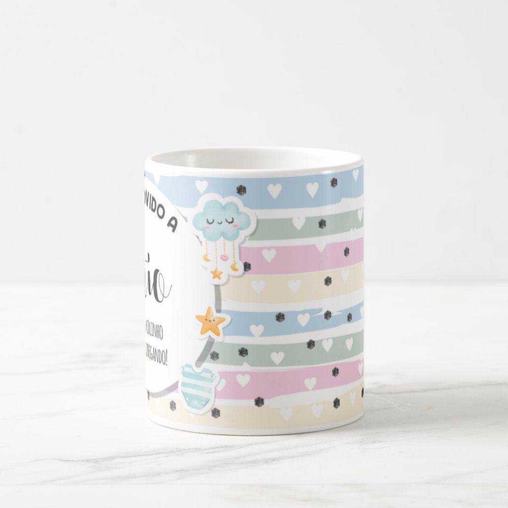 Caneca Presente Criativo Revelação De Gravidez Para Titio
