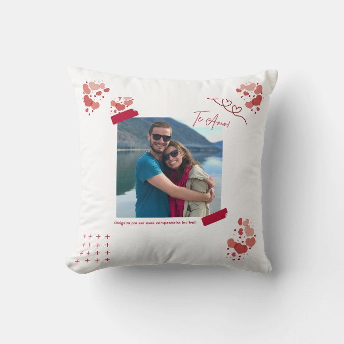 Almofada Decorativa Agradecimento Feliz Dia dos Namorados