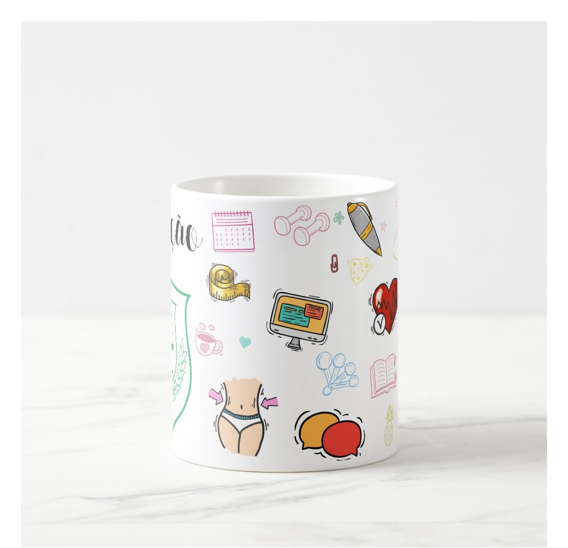 Caneca Profissão Presente Nutricionista Pronta Entrega