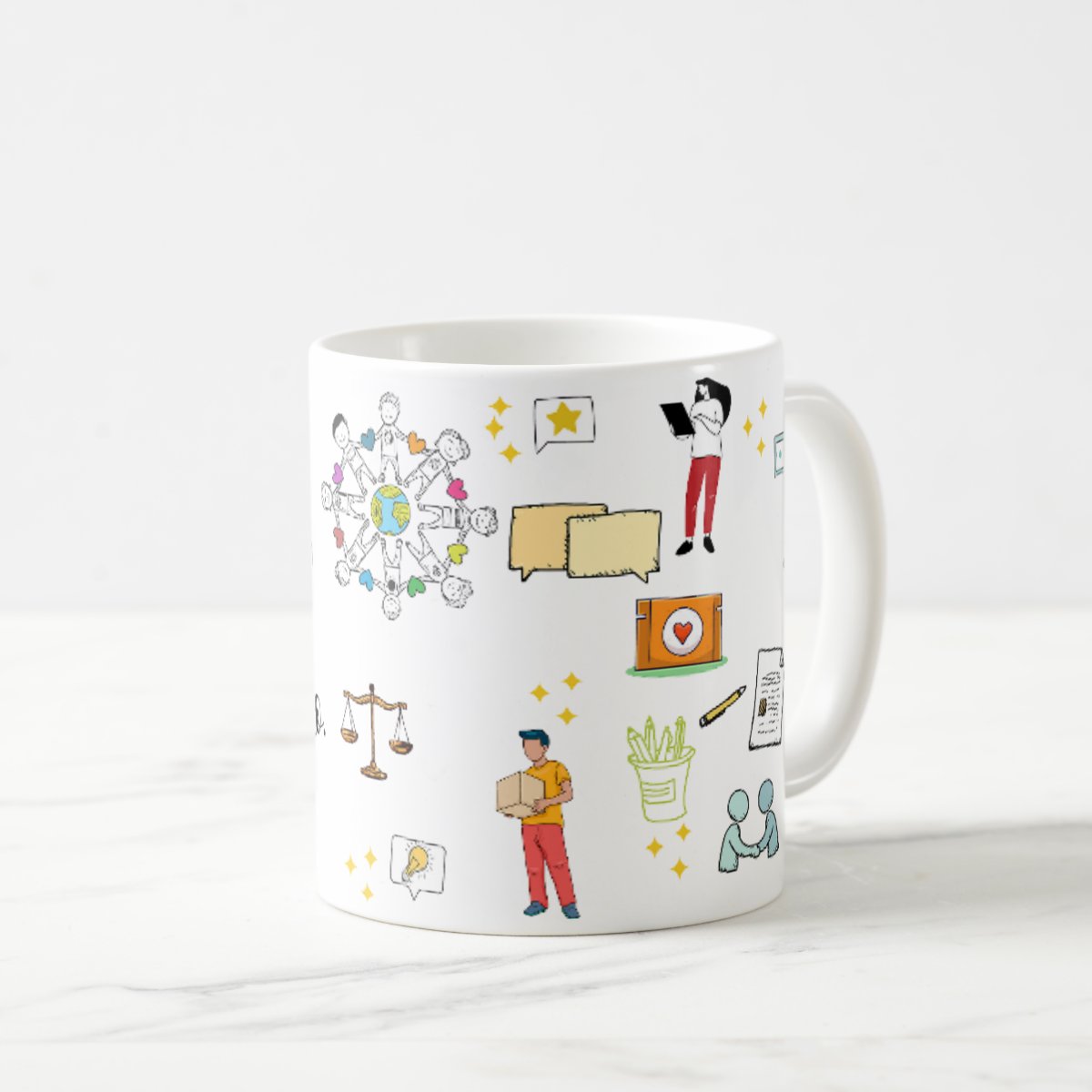 Caneca Profissão Presente Criativo Assistente Social