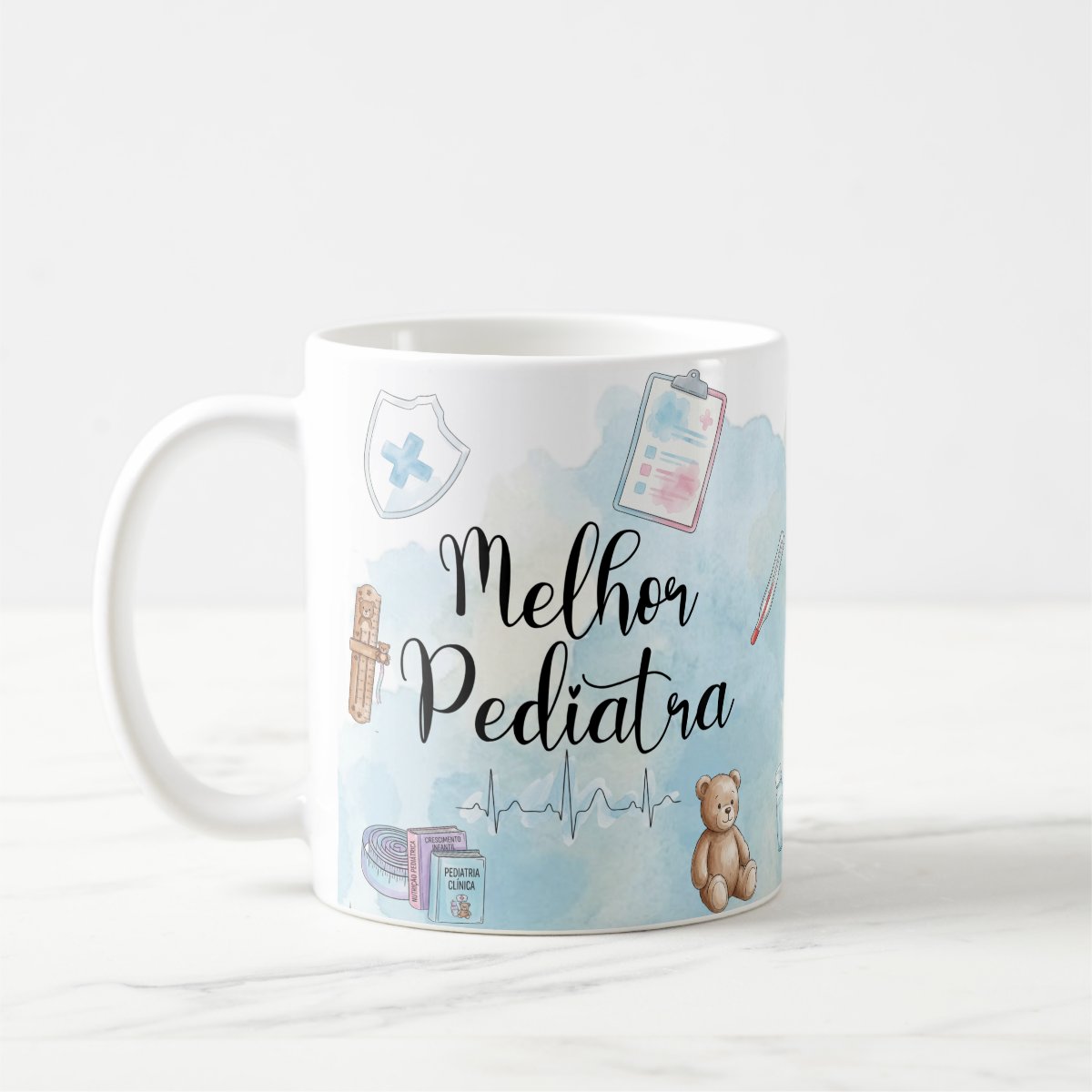 Caneca Medicina Pediatra Pronta Entrega Presente Médico Pediatria