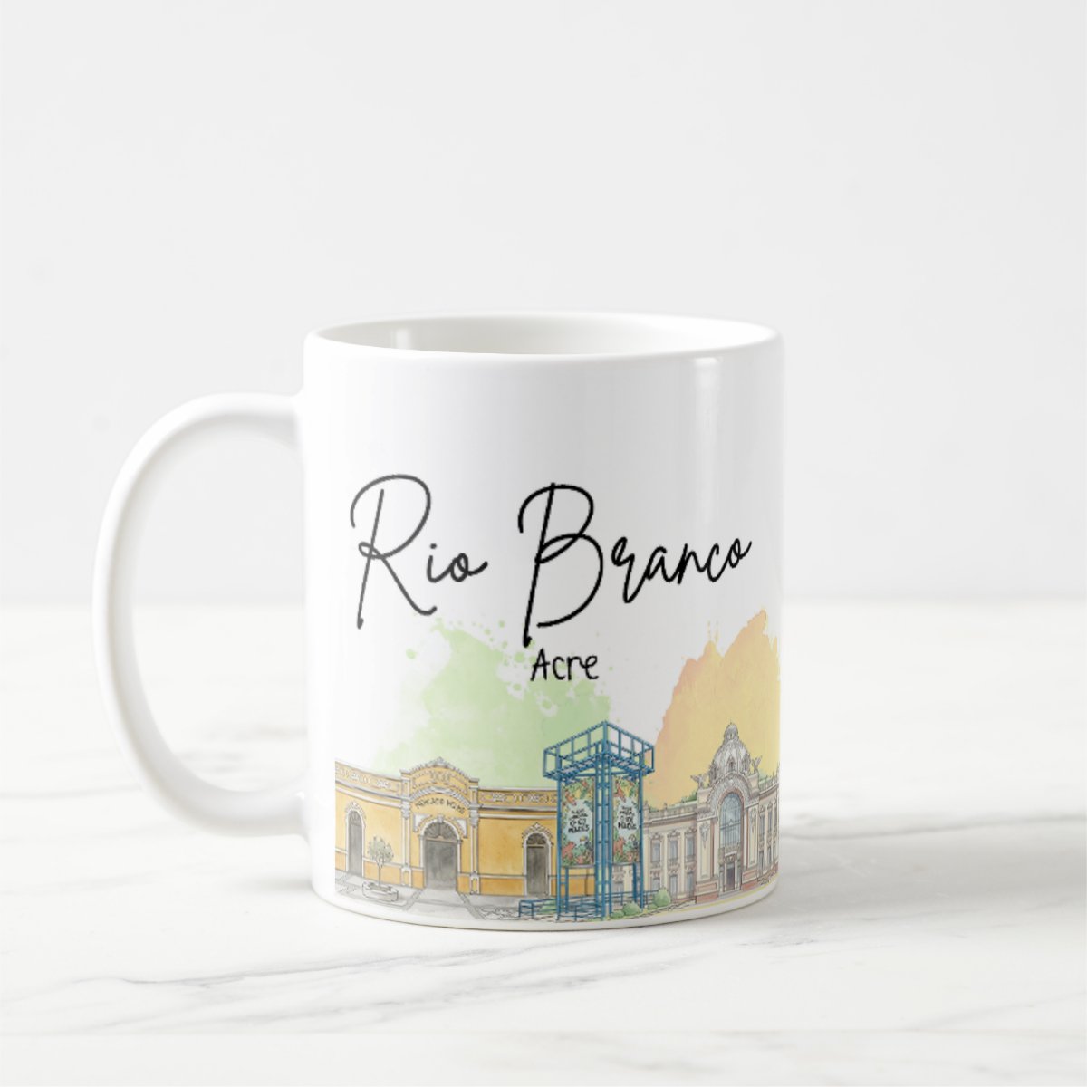 Caneca Personalizada Acre Lembrança Cidade Rio Branco