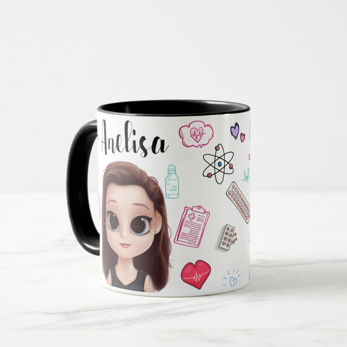 Caneca Profissão Farmácia Presente Criativo Farmacêutica