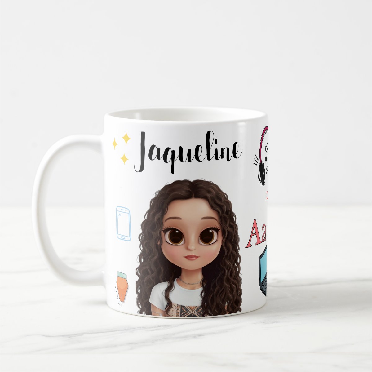 Caneca Personalizada Profissão  Designer Gráfico Com Avatar