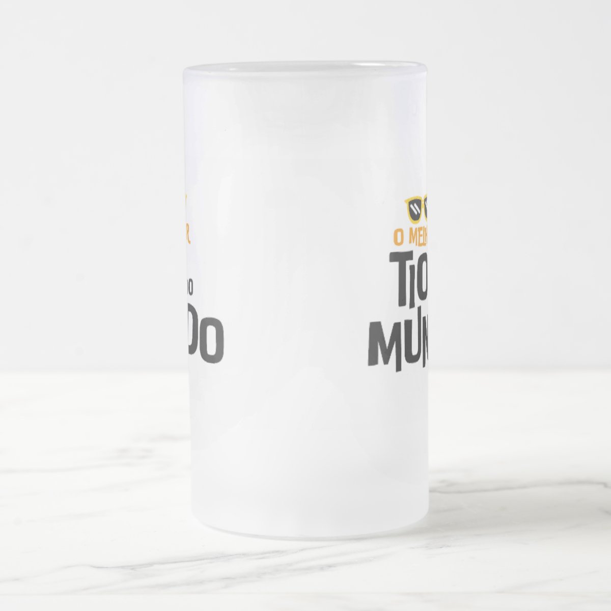 Copo de Cerveja Personalizado Divertido para o Melhor Tio