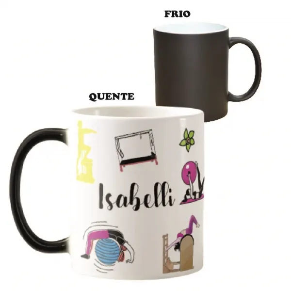Caneca Mágica Personalizada com Nome Professor de Pilates