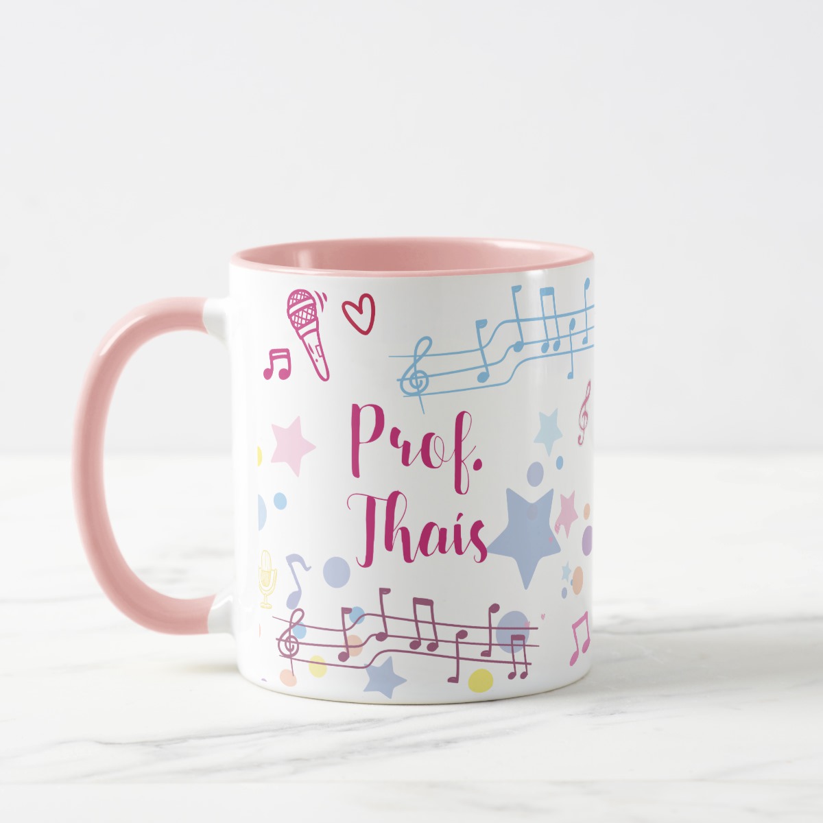 Caneca Personalizada Professora de Música Dia dos Professore