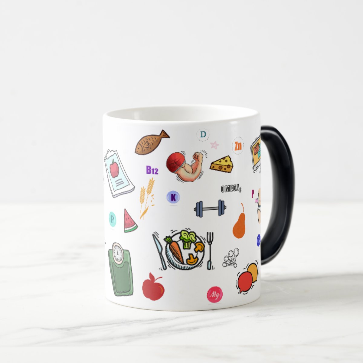 Caneca Mágica Profissão Nutricionista Presente Saudável