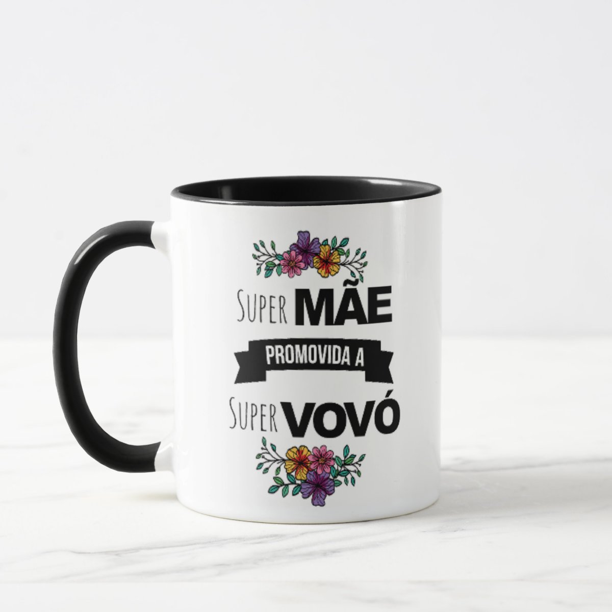 Caneca Presente Revelação Criativa Para Super Vovó Avó
