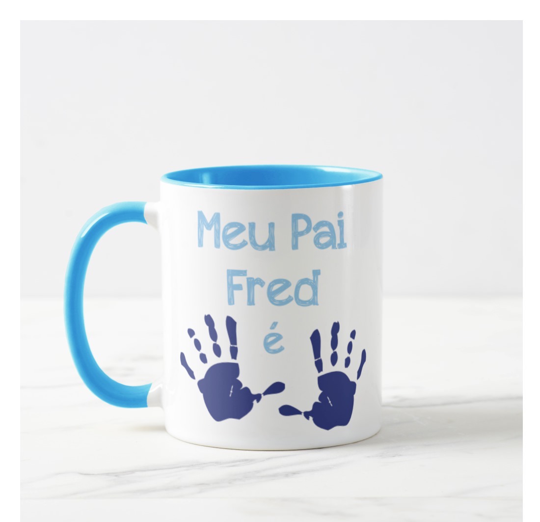 Caneca Meu Pai Presente Filho Dia dos Pais com Nome