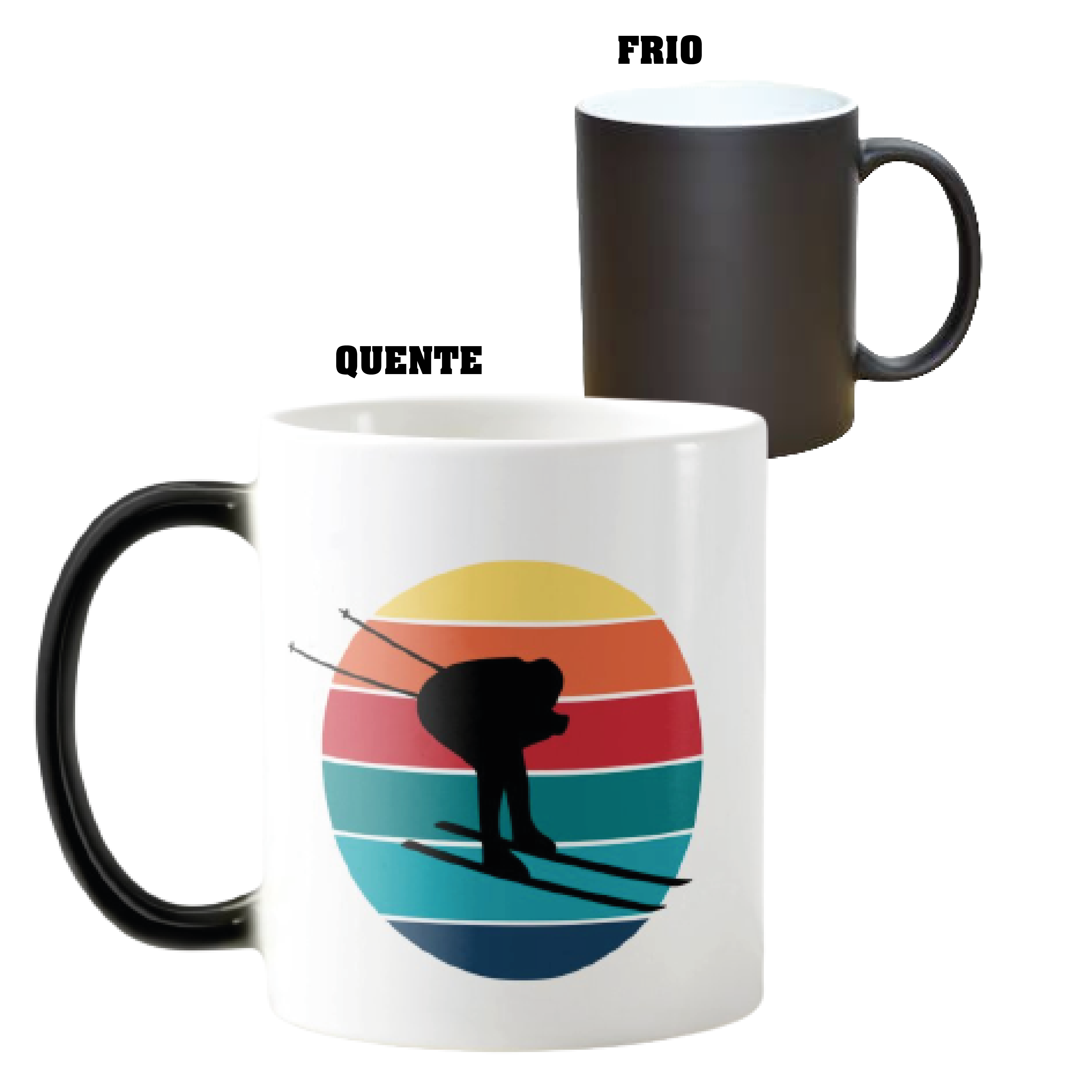 Caneca Mágica Presente Criativo para Esquiador Esporte Esqui - Hobbies (Esportista)