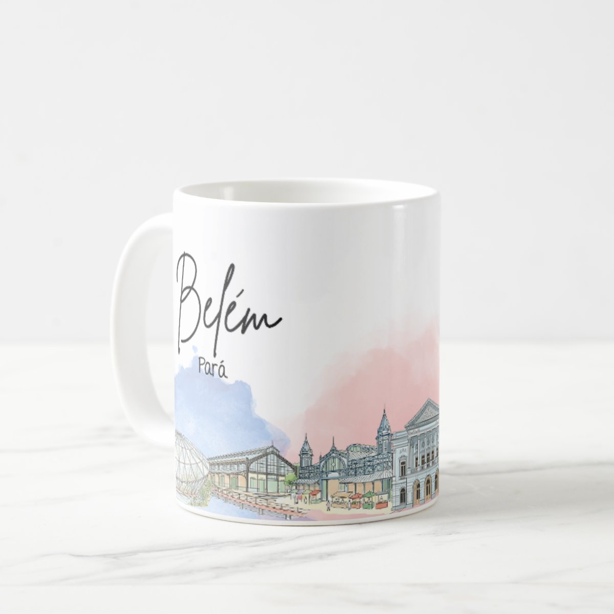 Caneca Personalizada Pará Lembrança Cidade Belém