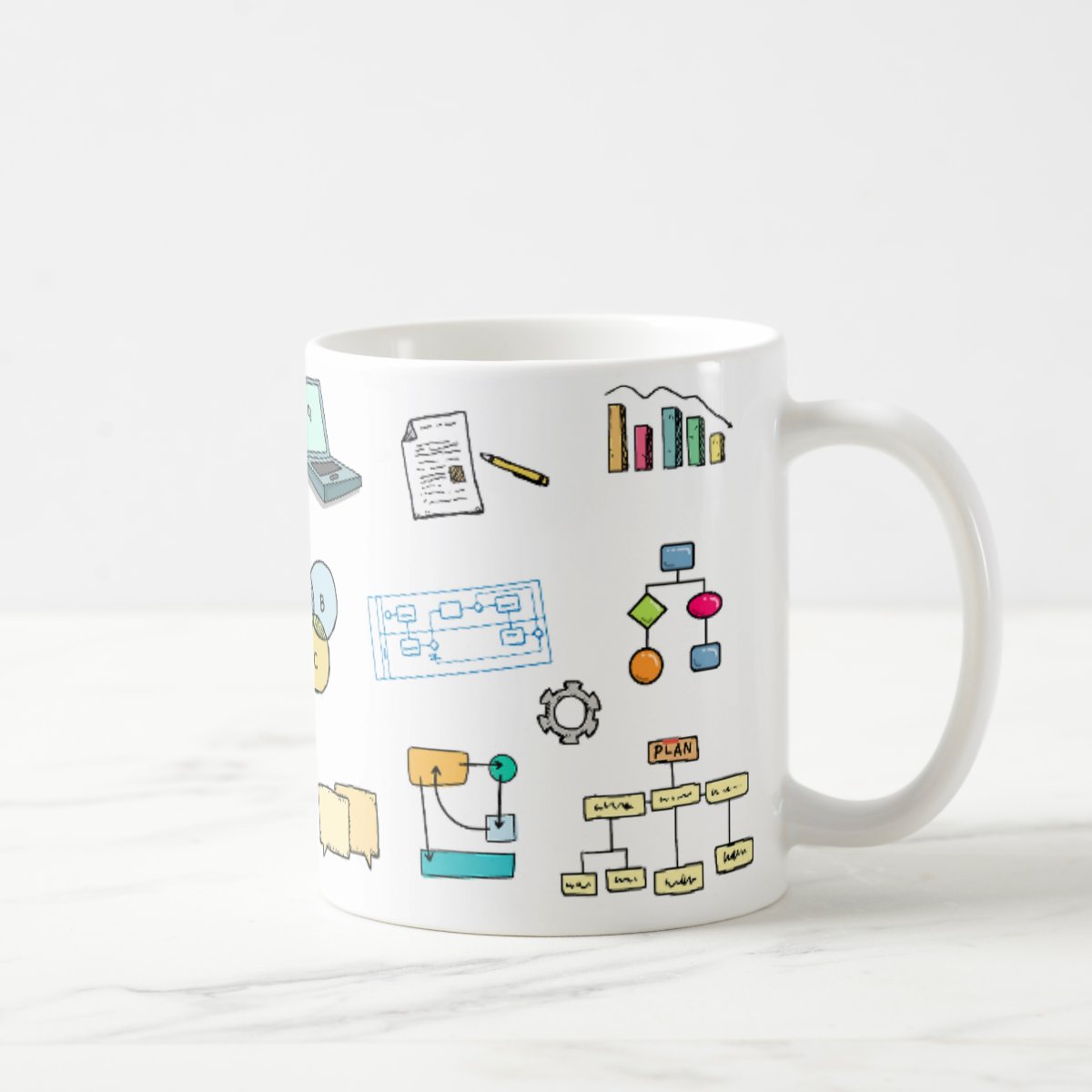 Caneca Profissão Presente Criativo Gestão de Processos