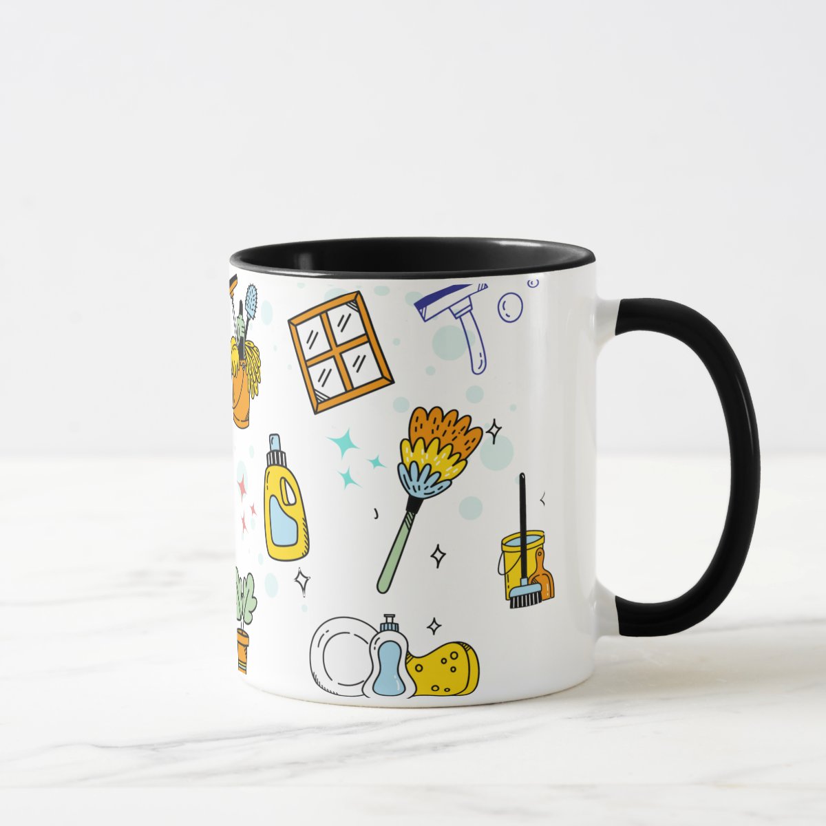 Caneca Presente Criativo Faxineiros Limpeza Faxineira