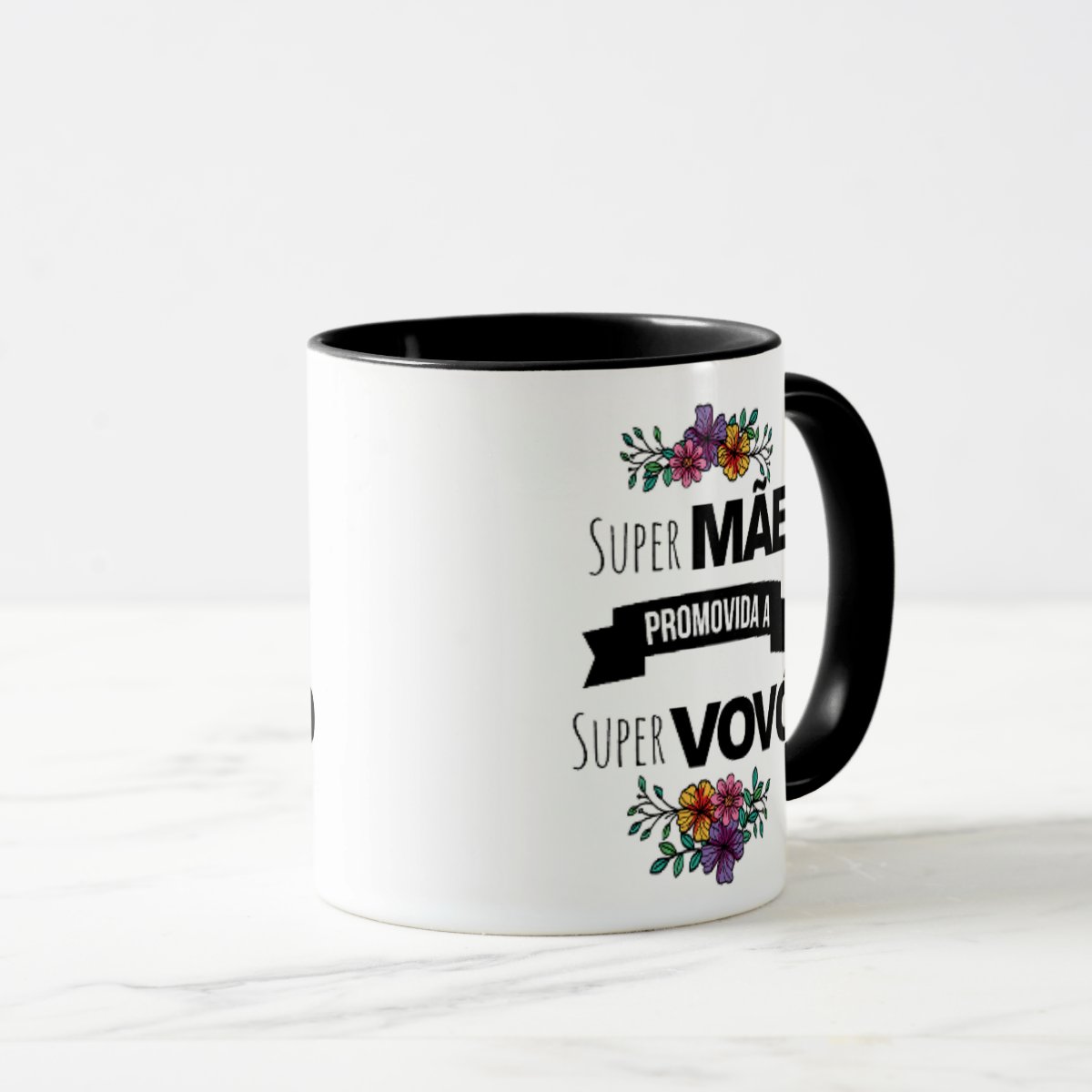 Caneca Presente Revelação Criativa Para Super Vovó Avó