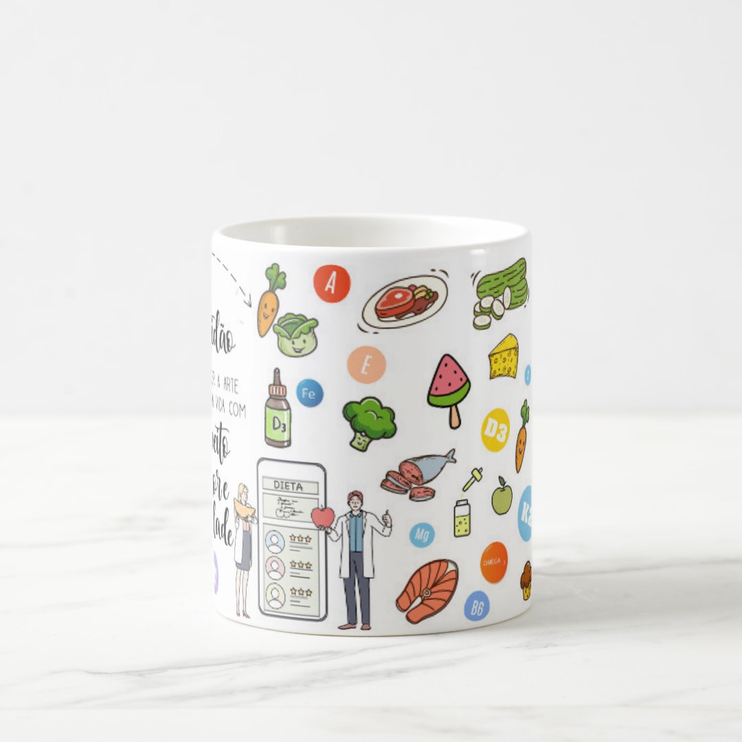 Caneca Presente Criativo Nutricionista Materno Infantil
