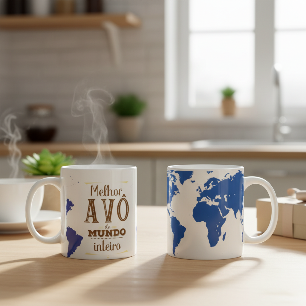 Caneca Presente Especial Melhor Avô do Mundo Inteiro - Família (Avó/Avô)