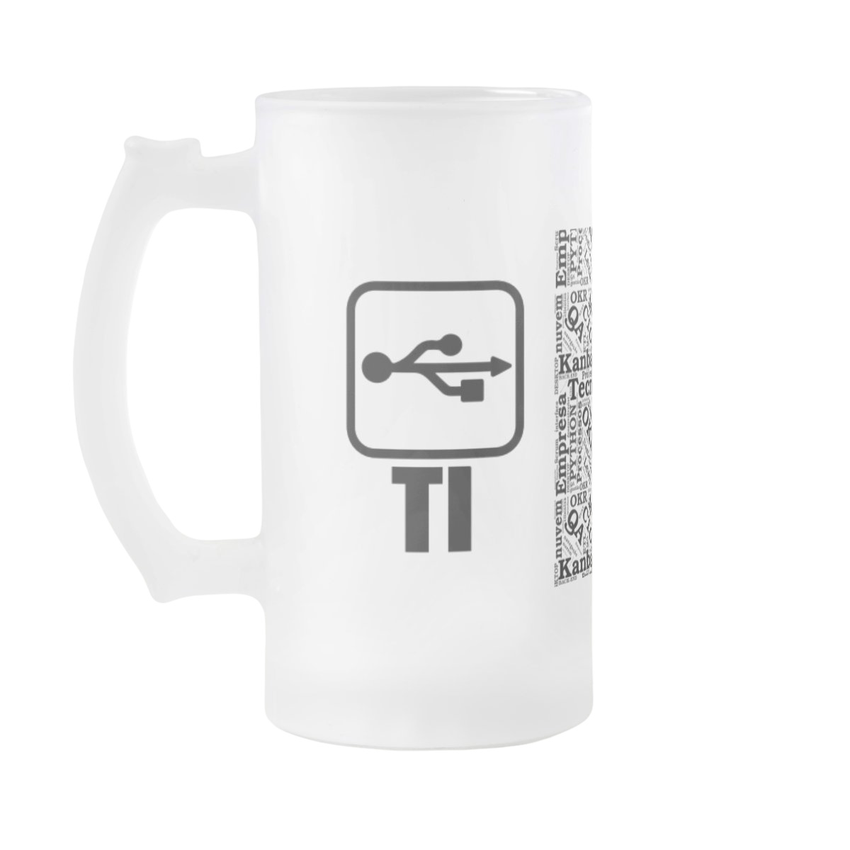 Copo de Cerveja Chopp Tecnologia Presente Programador - Profissões (Programador(a))