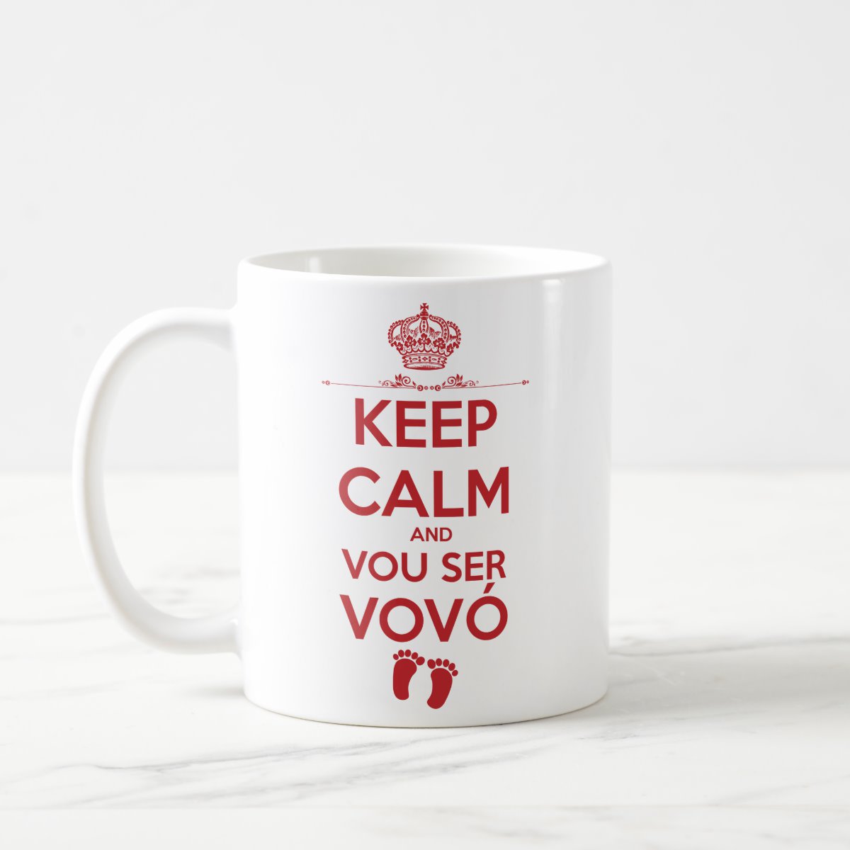 Caneca Presente Anúncio de Gravidez Futura Vovó Avó