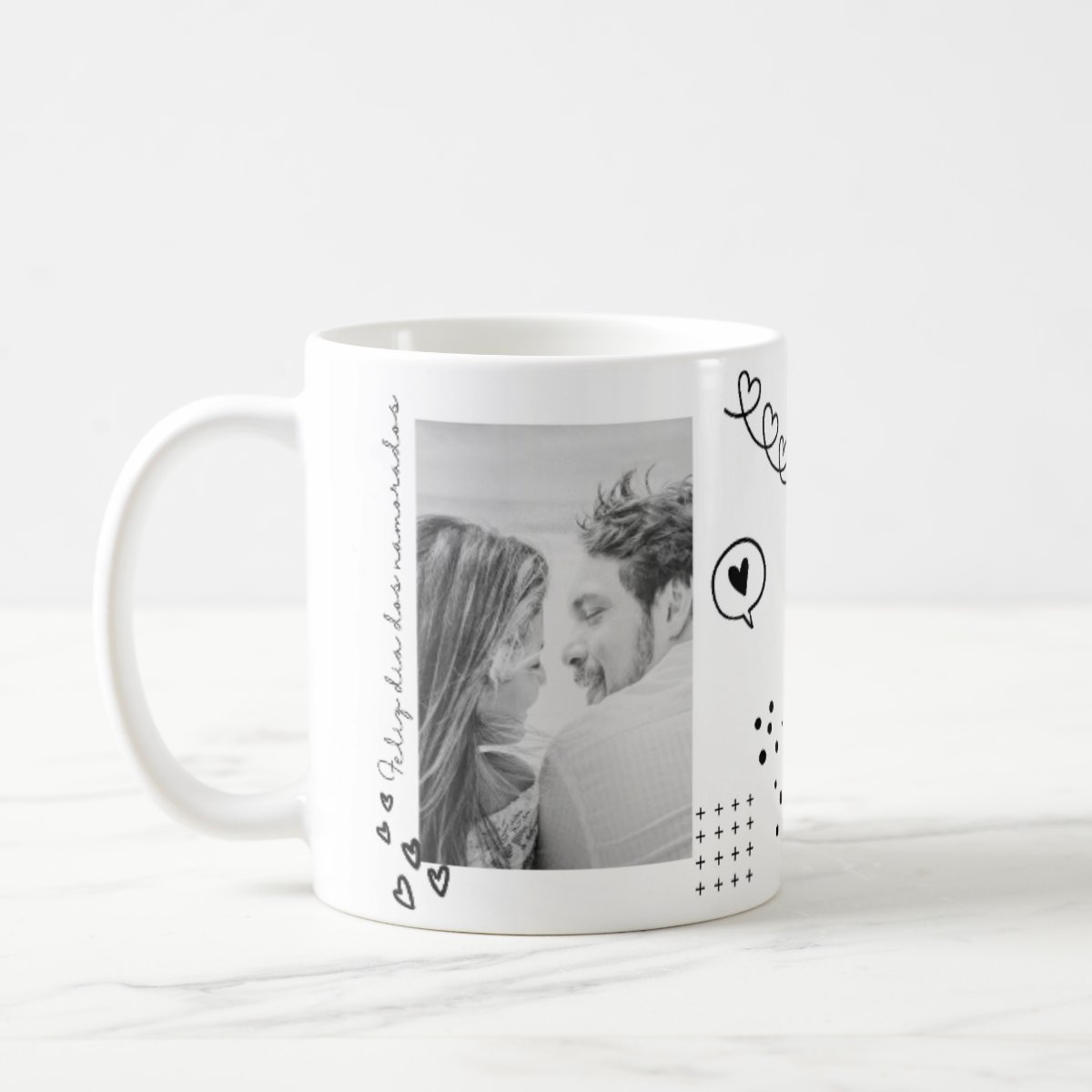 Kit Almofada e Caneca Especial Ternura de Dia dos Namorados