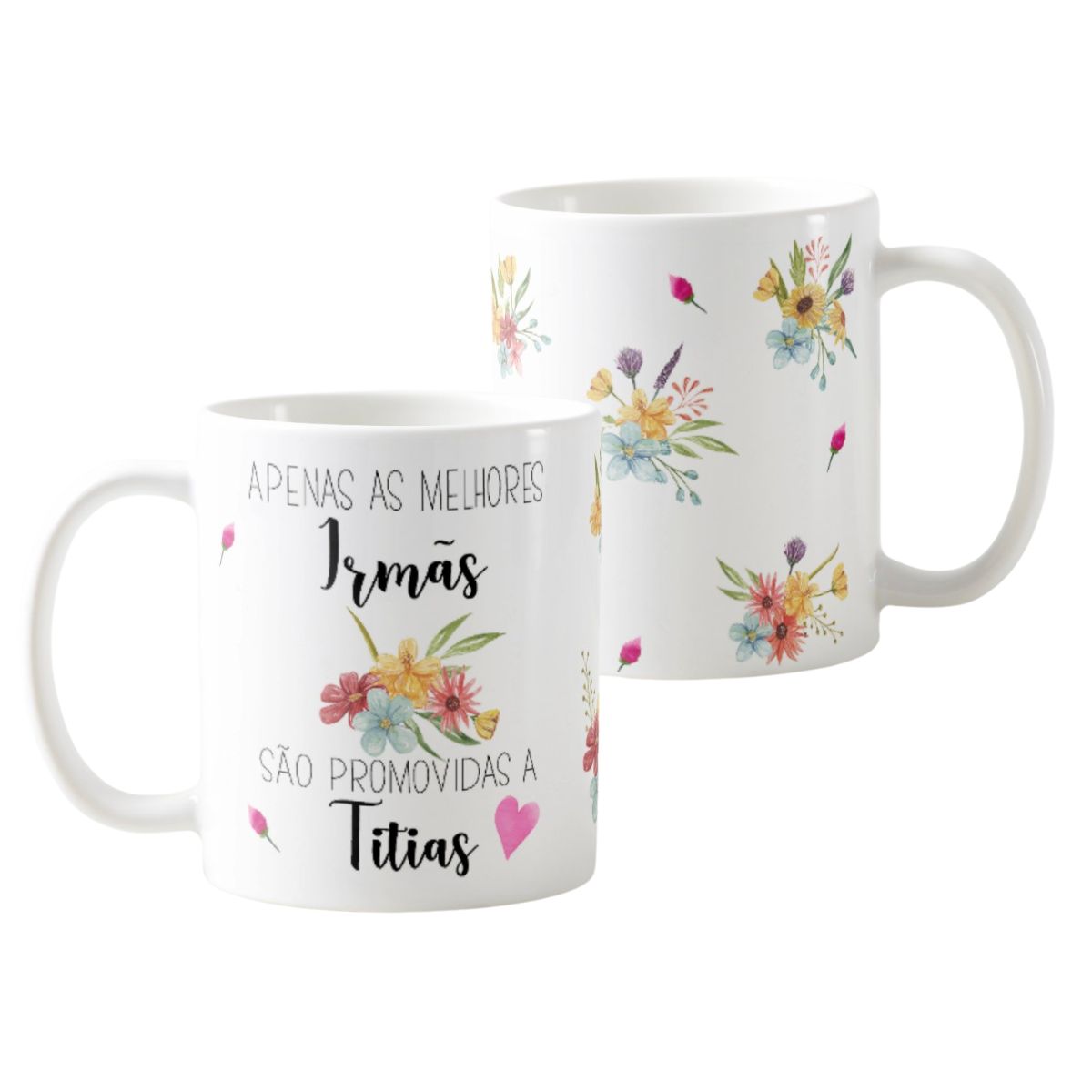 Kit 2 Canecas Presente para Irmãos Promovidos a Titios