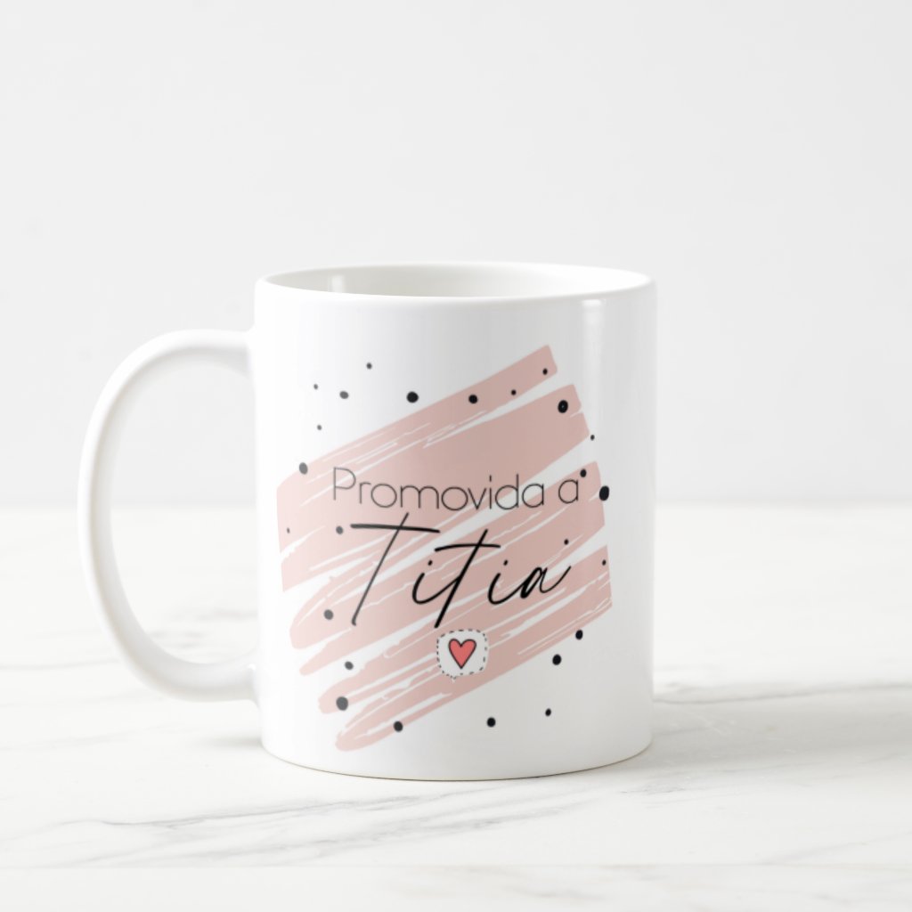 Caneca Presente Revelar Gravidez a Família Promovida a Tia