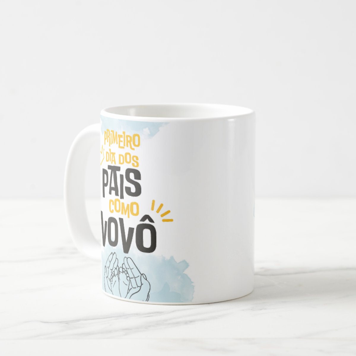 Caneca Personalizada Família Primeiro Dia dos Pais Como Vovô