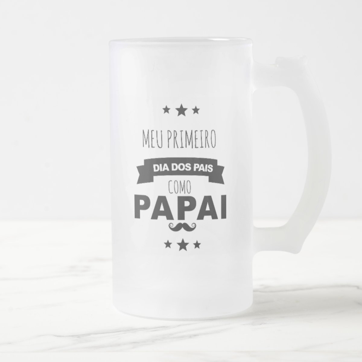 Copo de Cerveja Criativo Presente para Primeiro Dia dos Pais