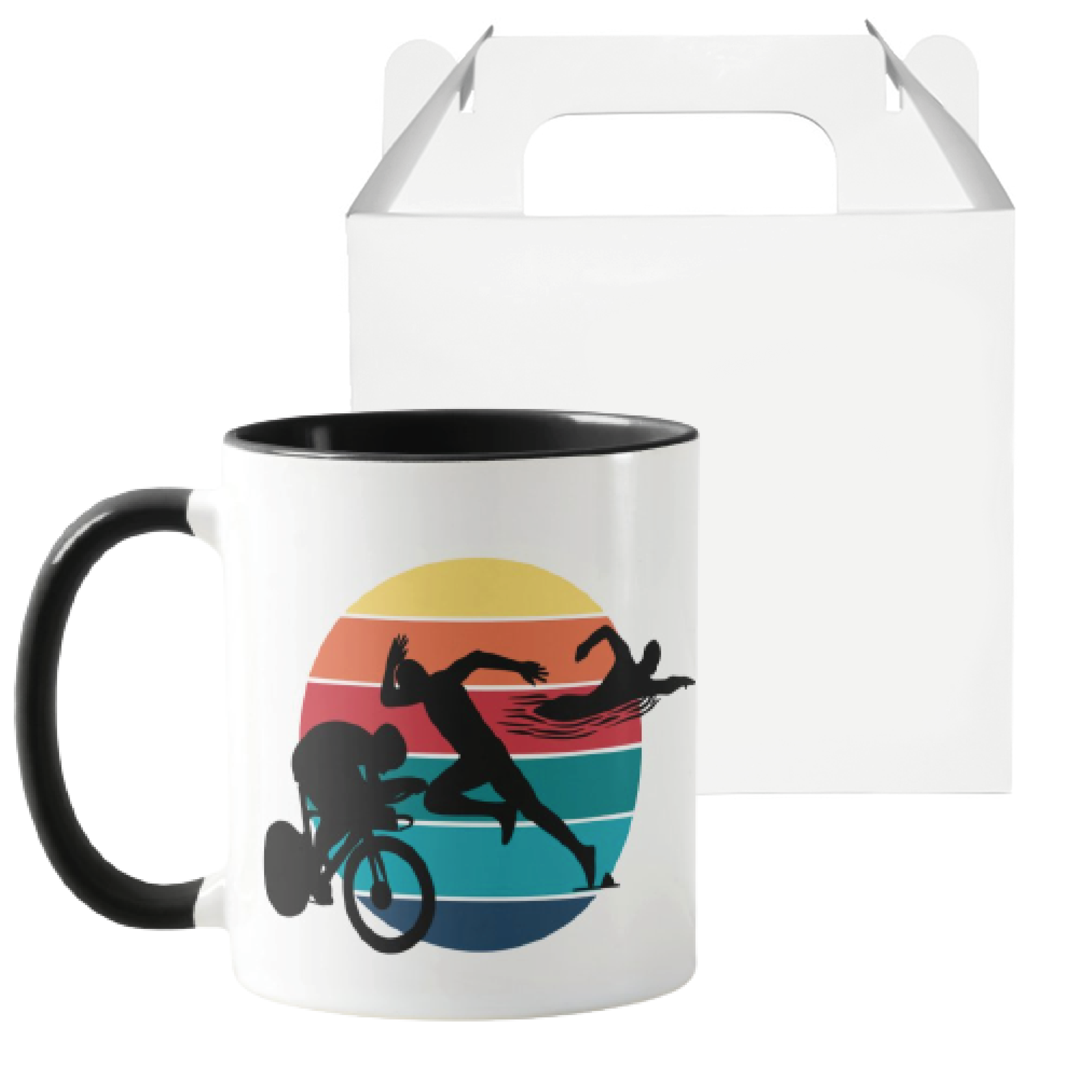Caneca Presente Para Atleta Corrida Natação Ciclismo Triatlo - Outros (Esporte)