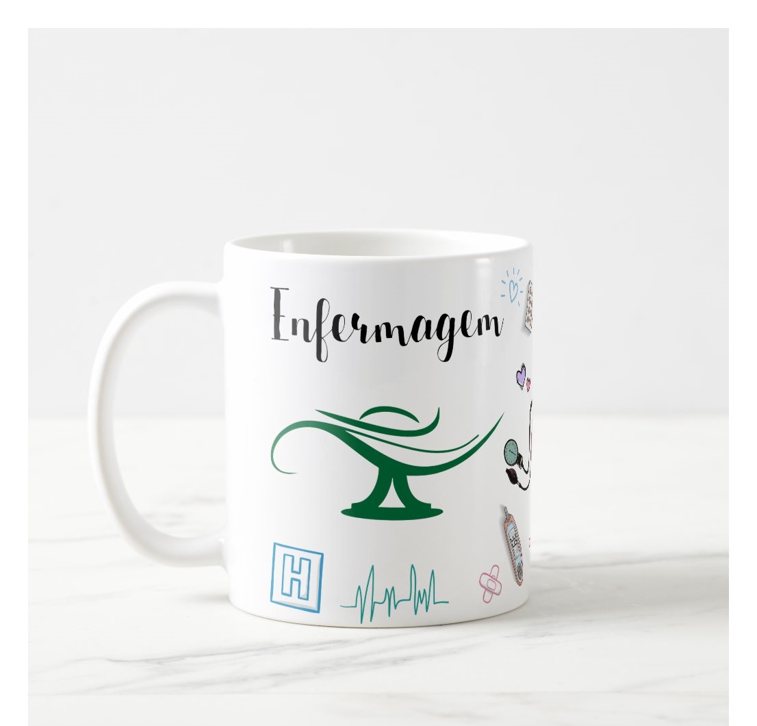 Caneca Personalizada Profissão - Enfermagem - Profissões (Enfermeiro(a))