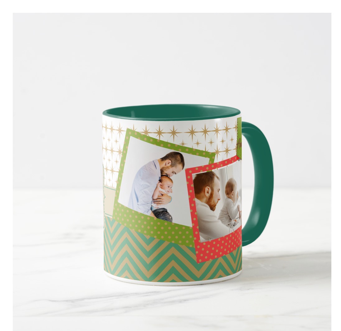Caneca Personalizada Presente com Foto de Natal para o Papai