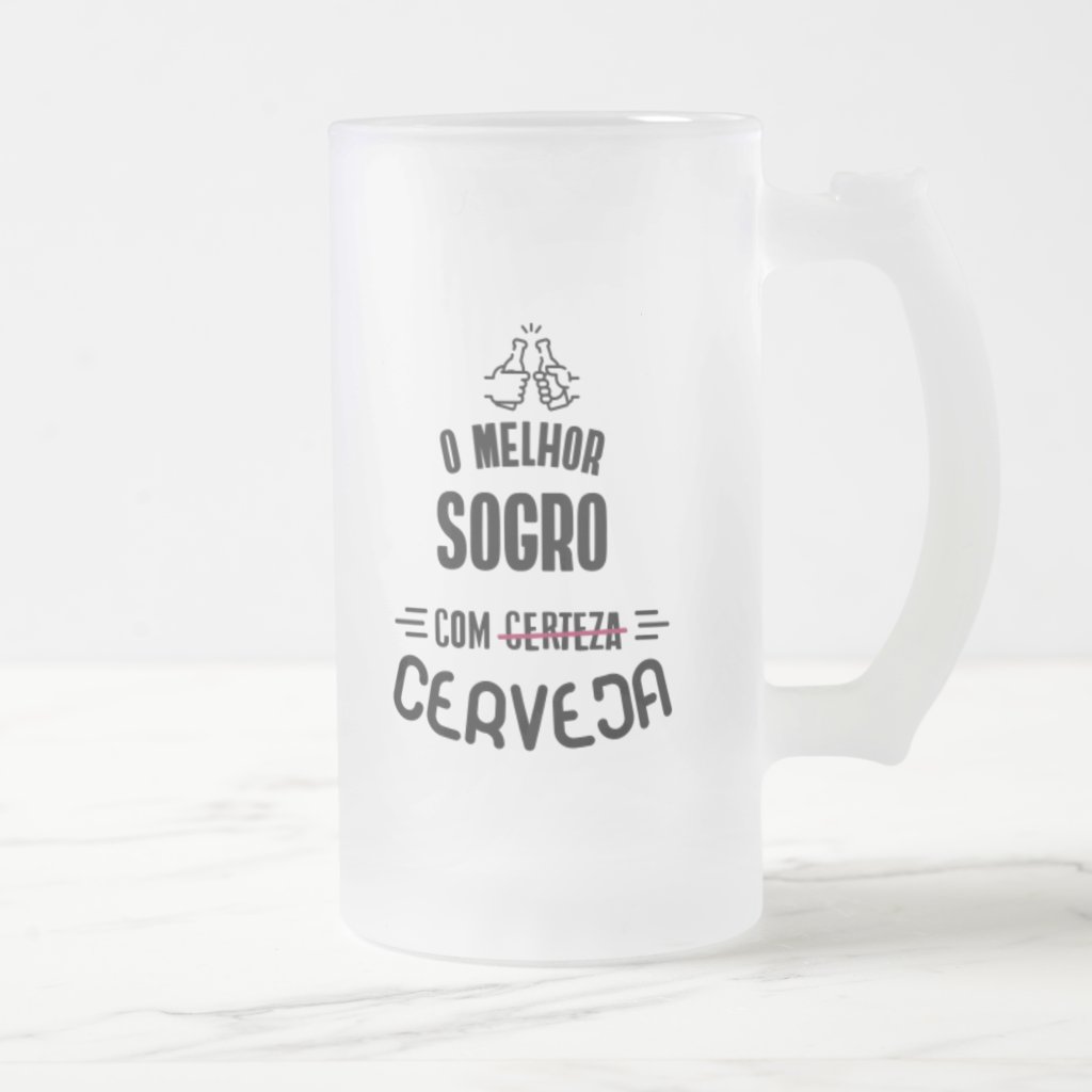 Copo De Cerveja Personalizado Presente Criativo Para Sogro - Família (Sogro)