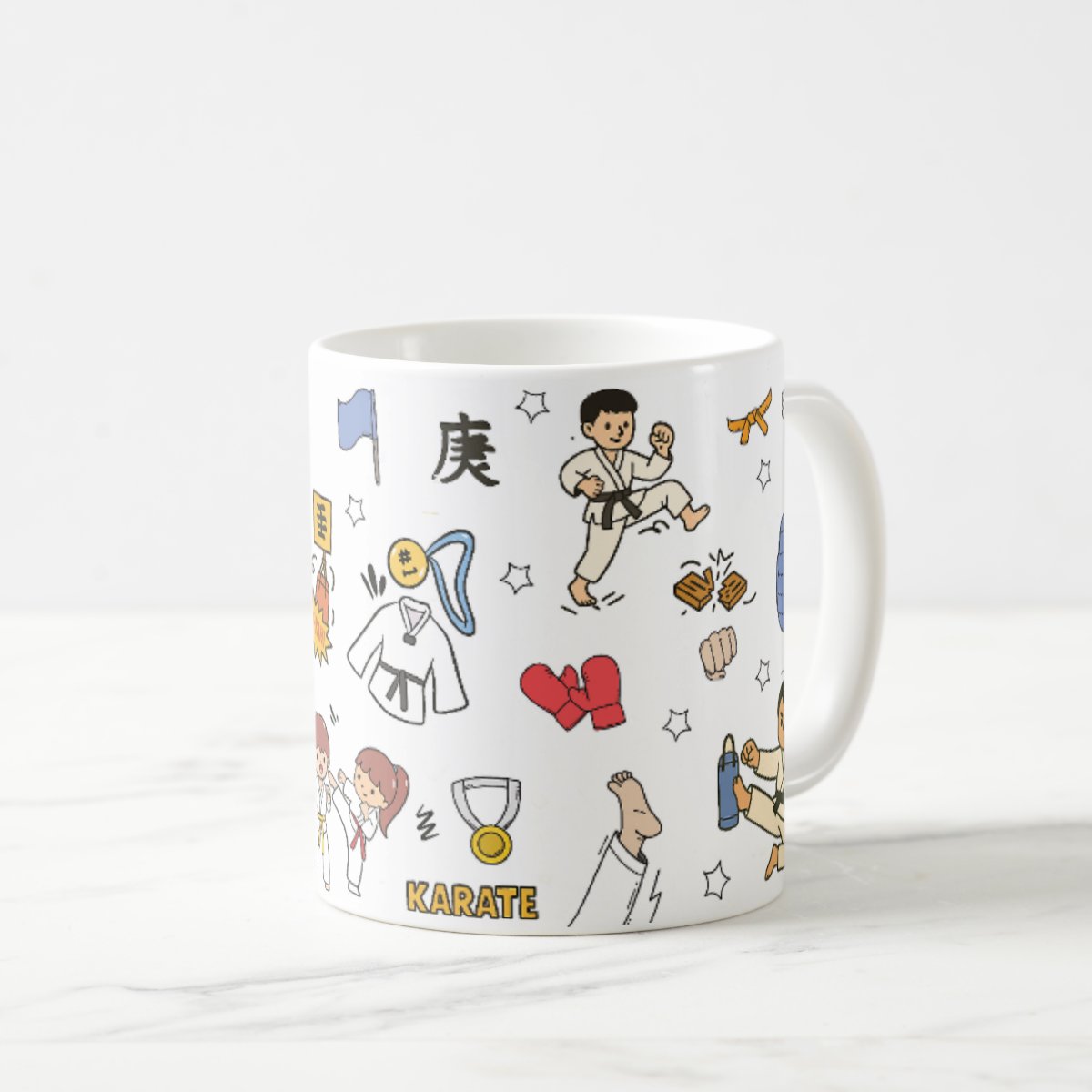 Caneca Artes Marcias Karatê Presente para Professor Karateca