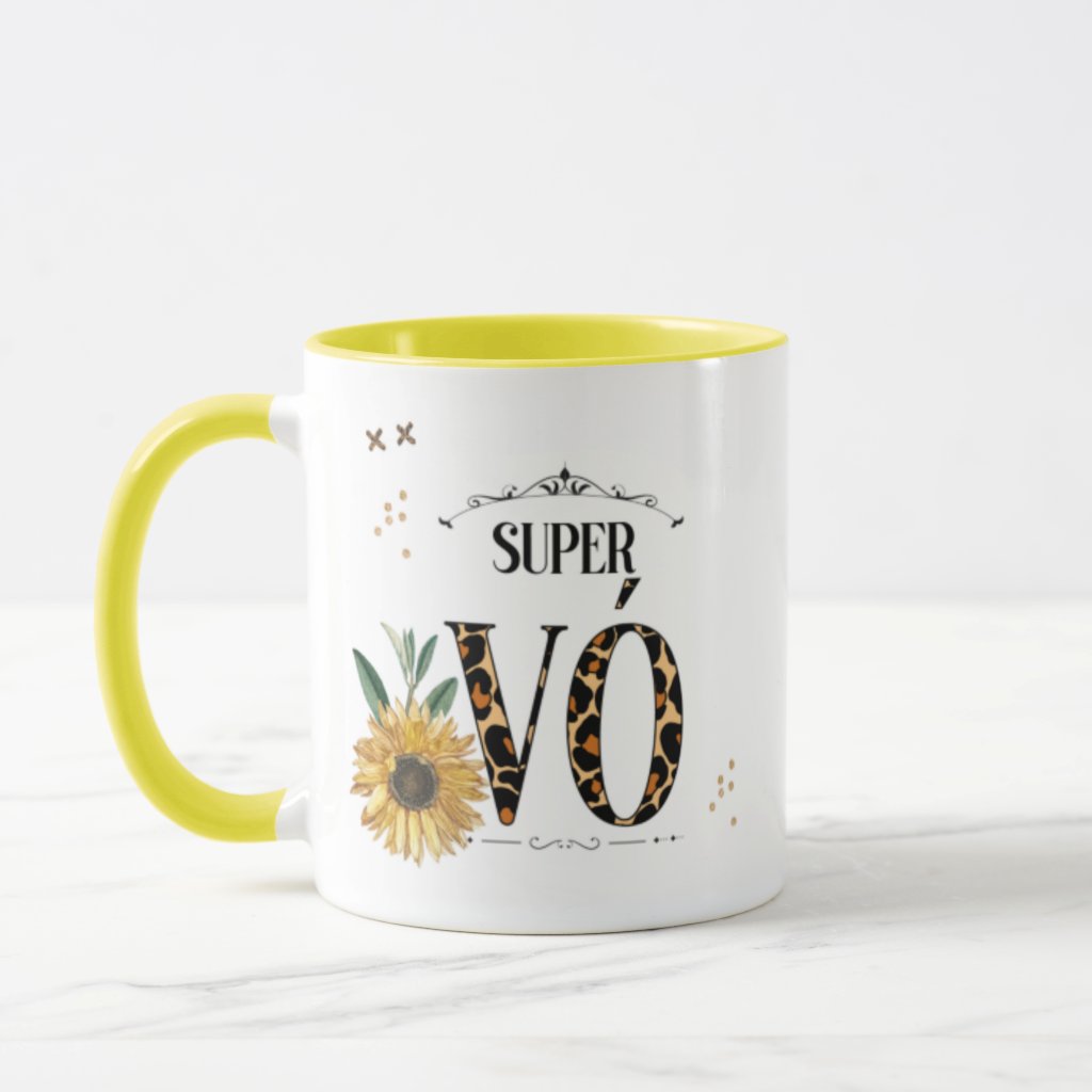 Caneca Personalizado para Super Avó Presente Dia dos Avós 
