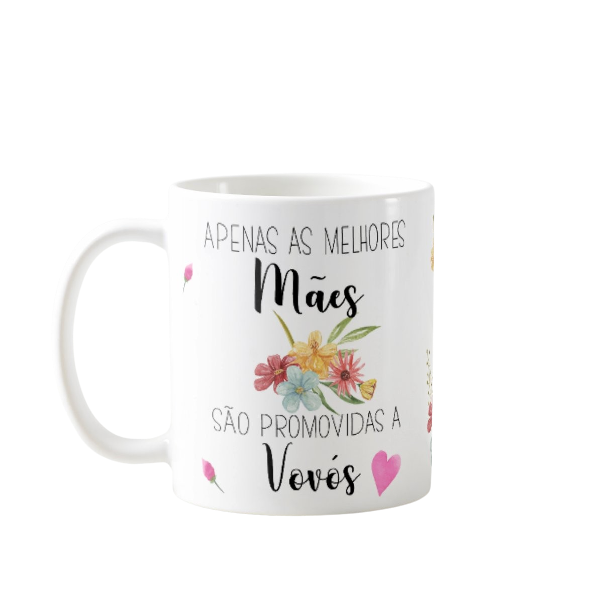 Caneca Presente Revelação de Gravidez Criativa Melhor Vovó - Família (Avós)