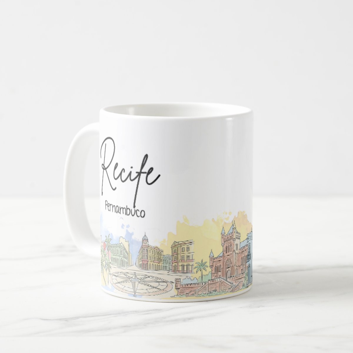 Caneca Personalizada Pernambuco Lembrança Cidade Recife