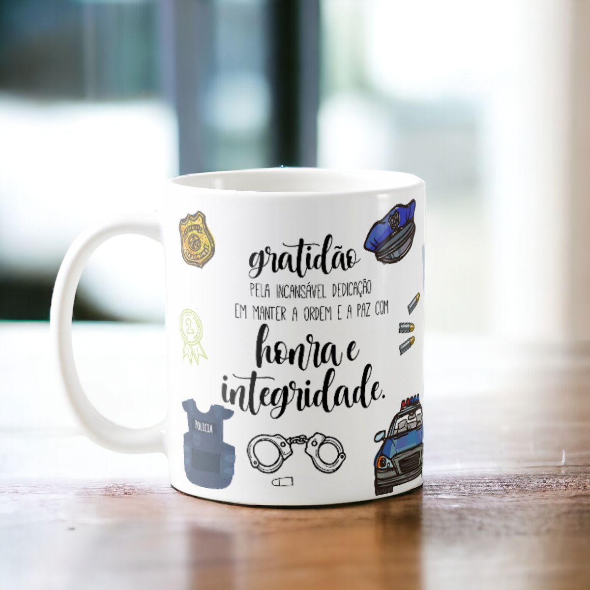 Caneca Profissão Presente Profissionais Polícia - Policial - Profissões (Policial)