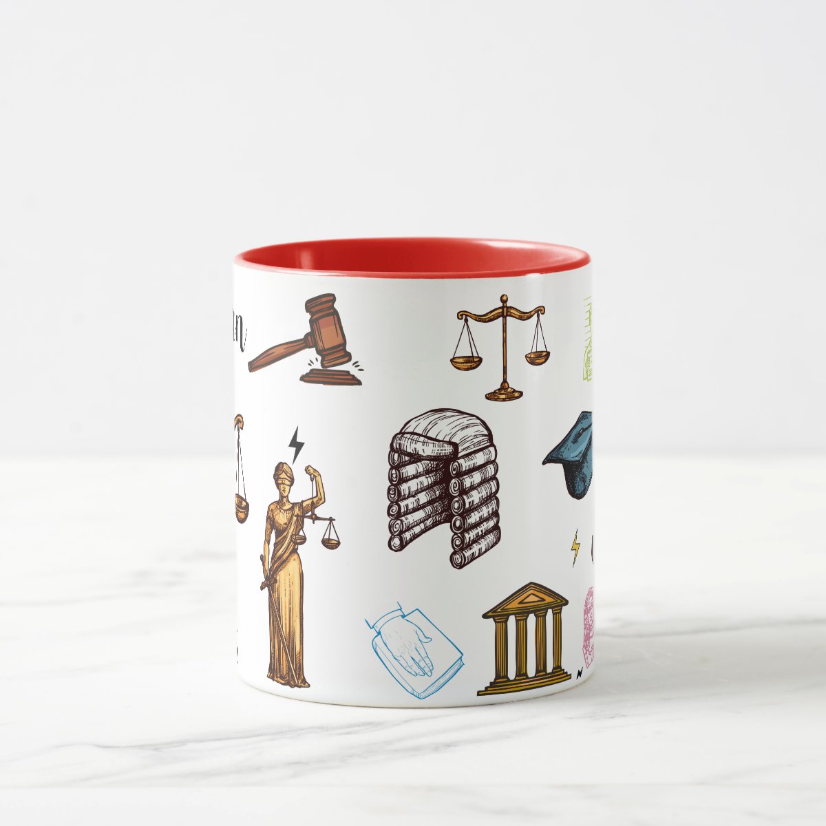Caneca Profissão Direito Presente Personalizado Advogados