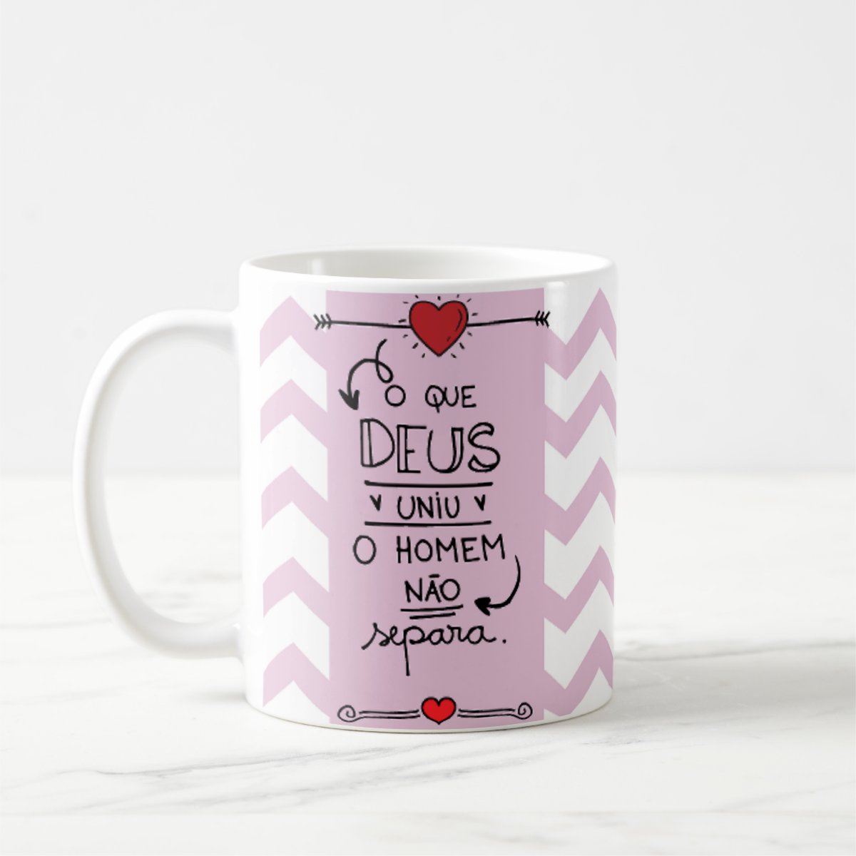 Kit Presente Almofada e Caneca para Namorada - Deus Uniu