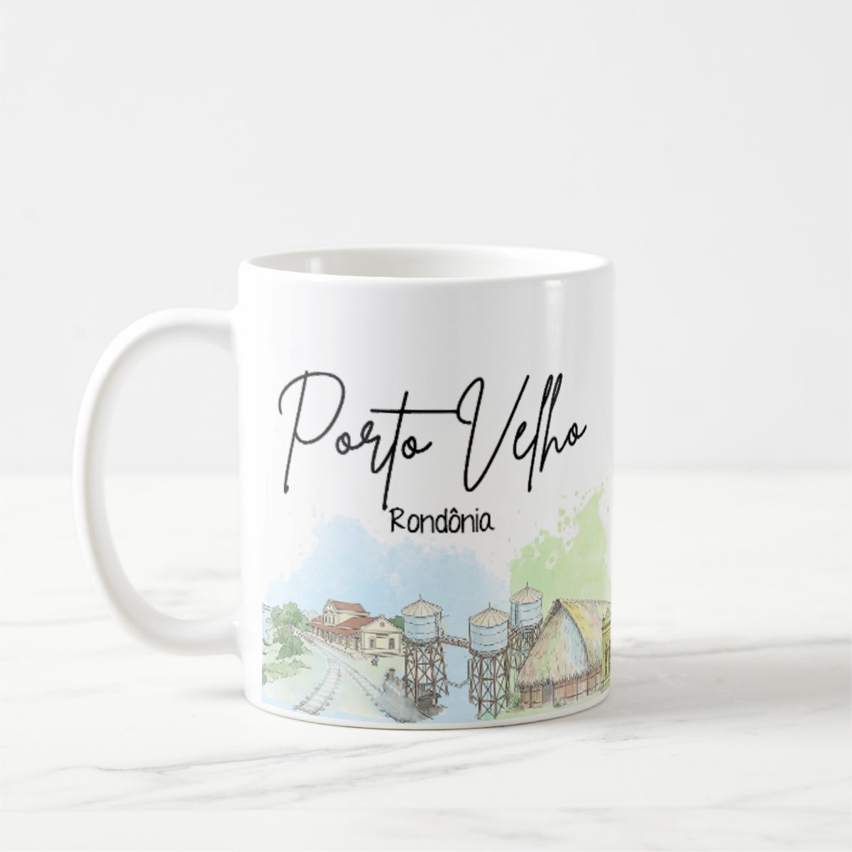 Caneca Personalizada Rondônia Lembrança Cidade Porto Velho