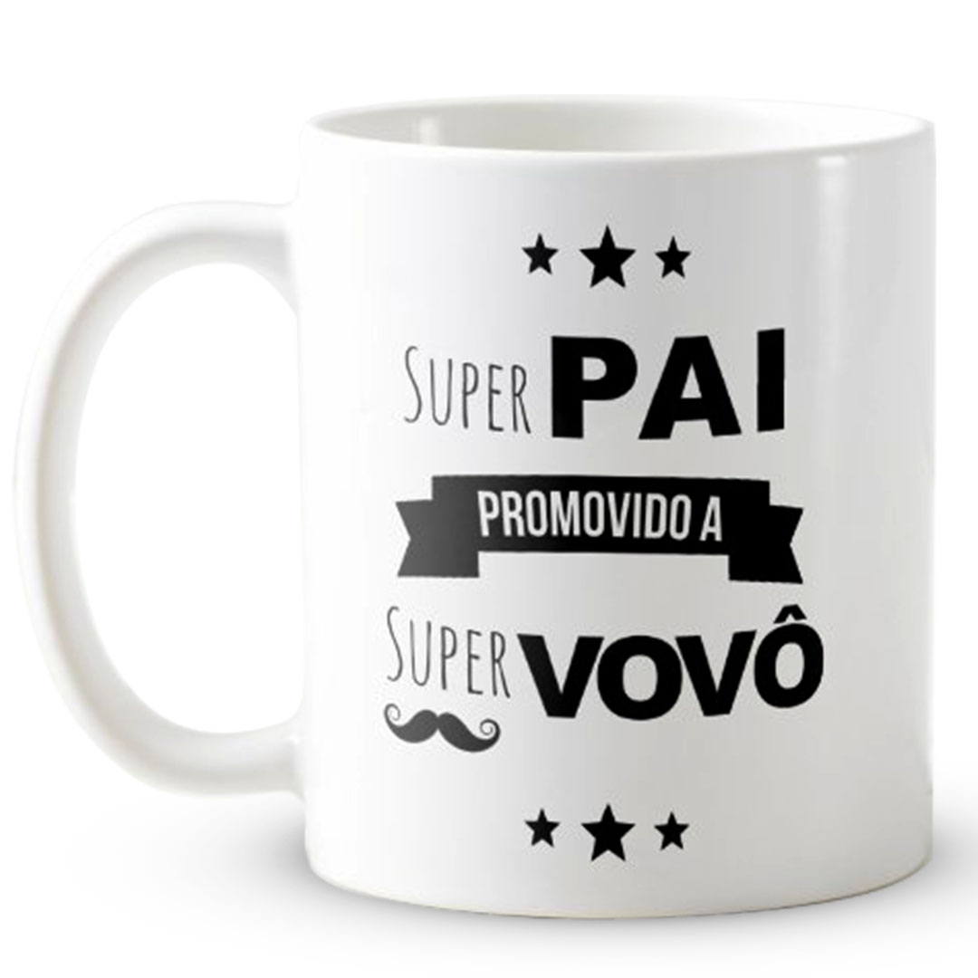 Conjunto 2 Canecas Anúncio de Gravidez Promovidos a Avós