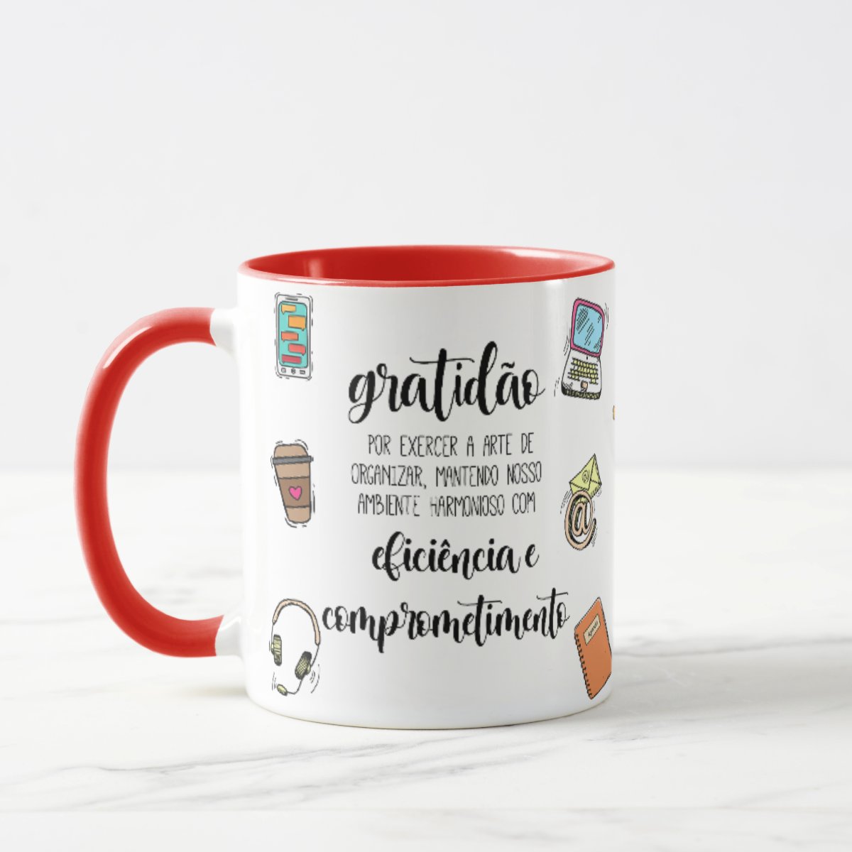 Caneca Profissão Escritório Presente Criativo de Secretária - Profissões (Secretaria)