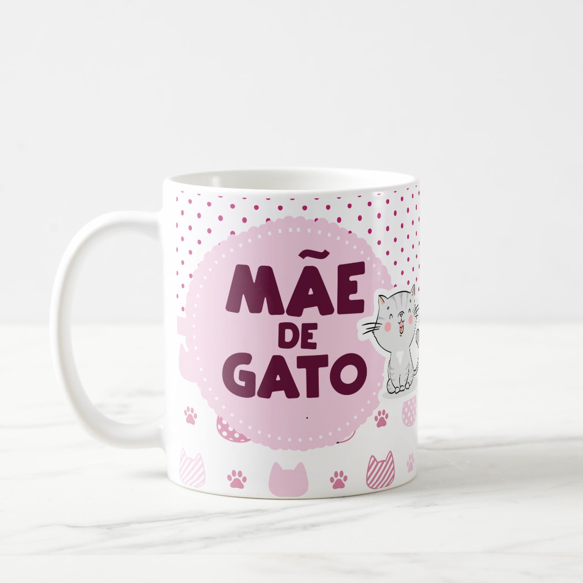 Caneca Personalizada Pet Presente Mãe De Gato - Pet (Dono de Gato)